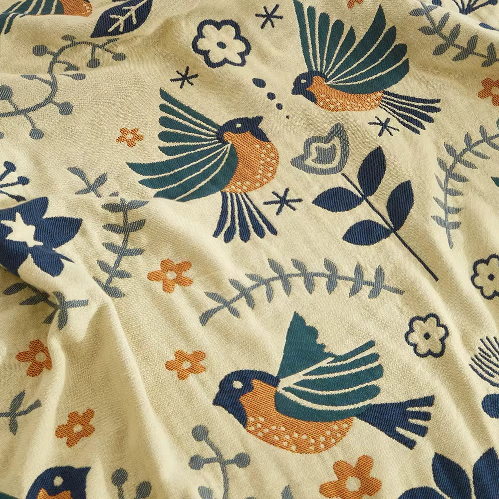 Green Cotton Blanket
